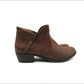 American Rag Women's Padded Comfort Abby Round Toe Block Heel Booties Brown Size 7.5 M