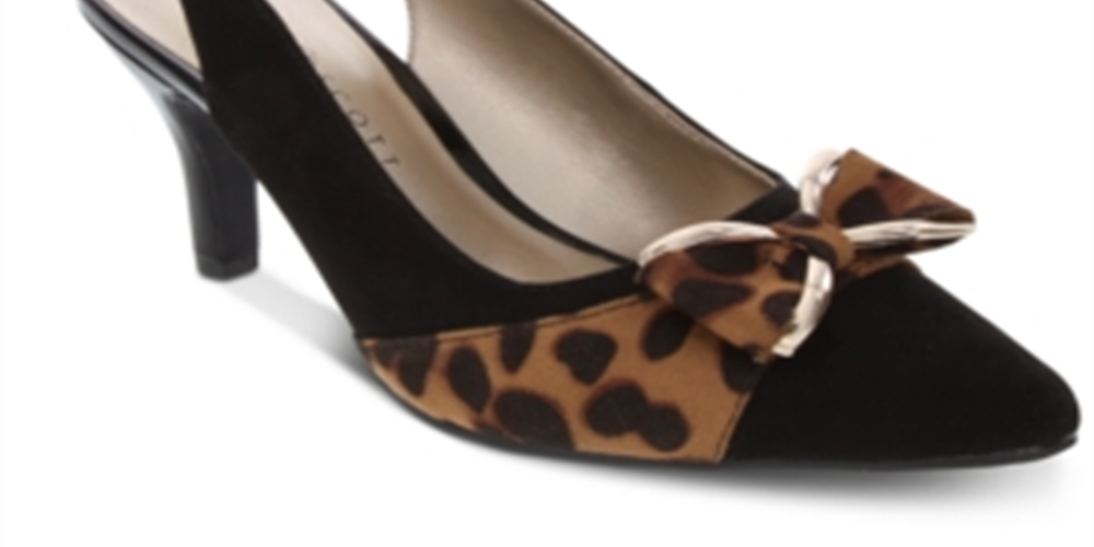 Karen Scott Women's Gladiss Slingback Pumps Black Size 10.5 M