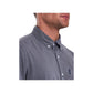 BARBOUR Men's  Logo Graphic Collared Work Dress Shirt Black Size XXL