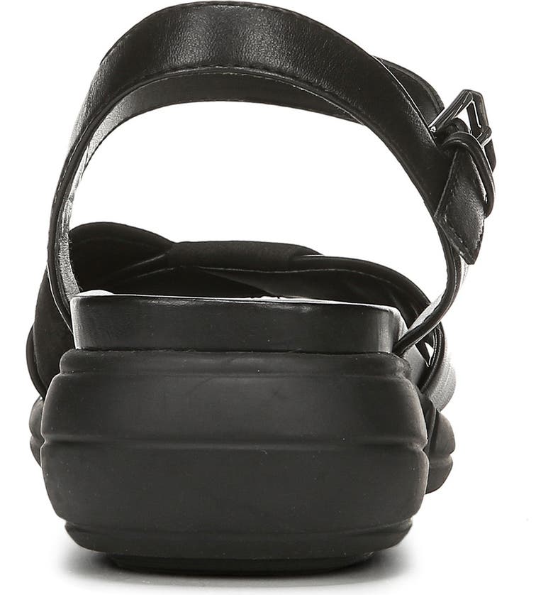Naturalizer Women's Finlee Leather Sandal Black Size 5 M