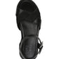 Naturalizer Women's Finlee Leather Sandal Black Size 5 M