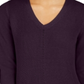 Charter Club Women's  V-Neck Sweater  Purple Size Medium