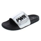 Material Girl Women's Pool Slides Paige Mirrored Flat Gray Size 6M