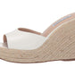 Steve Madden Women's Micah Wedge Sandal White Size 7 M
