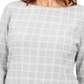 Karen Scott Women's  Plaid Tunic  - Smoke Grey Heather Gray Size XL