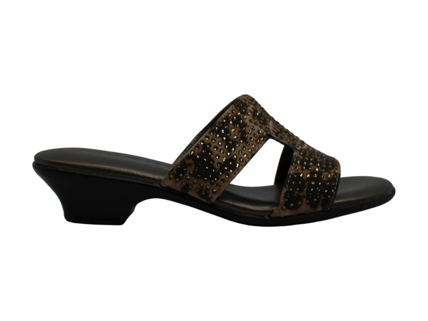 Karen Scott Women's Open Toe Casual Slide Sandals Brown Size 6M