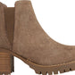 Carlos By Carlo Santana Women's Gill Block Heel Round Toe Ankle Boots Brown Size -9.5M
