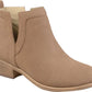 Journee Collection Women's Lainee Ankle Bootie Brown Size 8.5 M