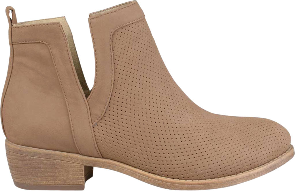 Journee Collection Women's Lainee Ankle Bootie Brown Size 8.5 M