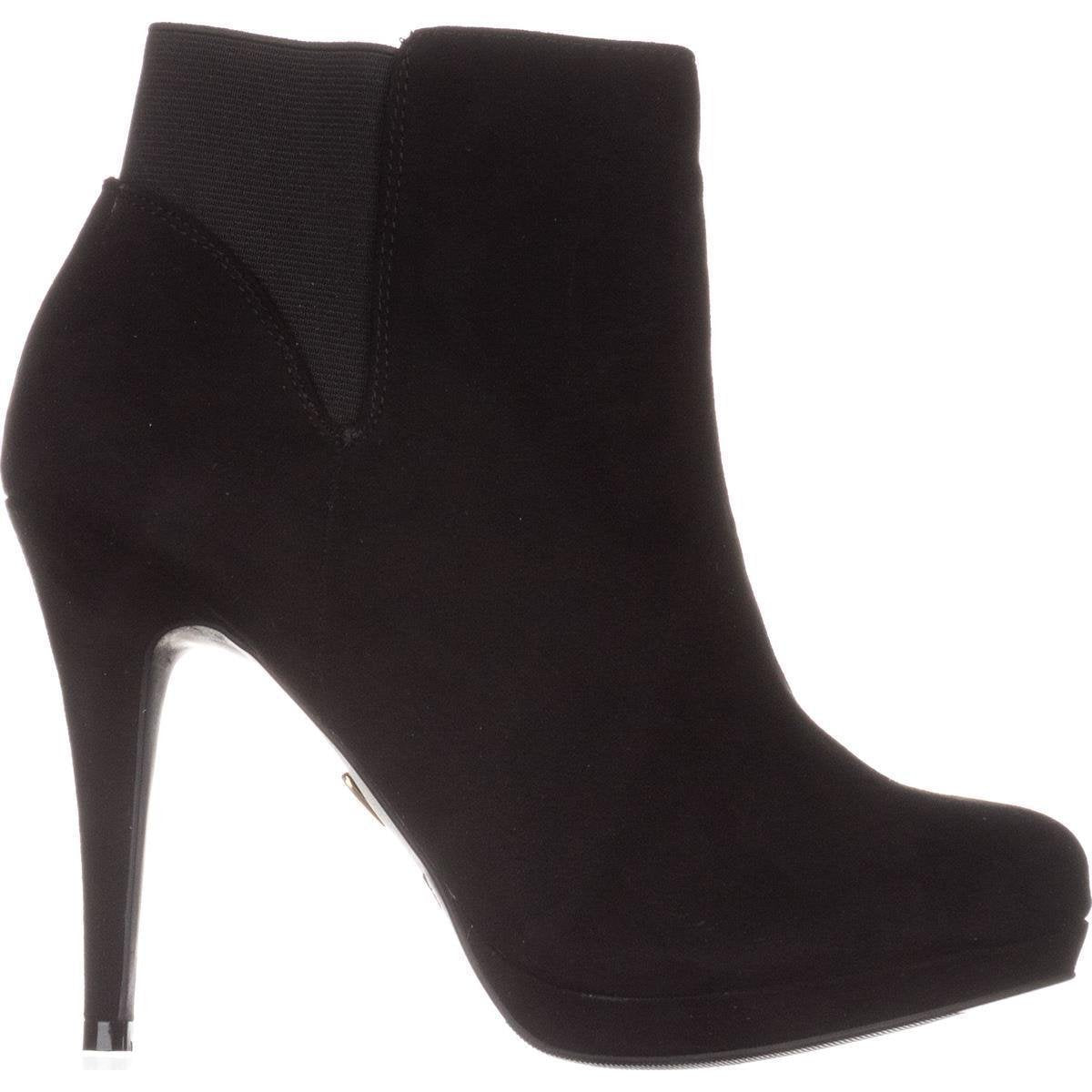 Thalia Sodi Women's Briea Almond Toe Ankle Fashion Boots Black Size 8.5W