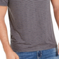 INC Men's Striped Split-Neck T-Shirt  Blue Size Small
