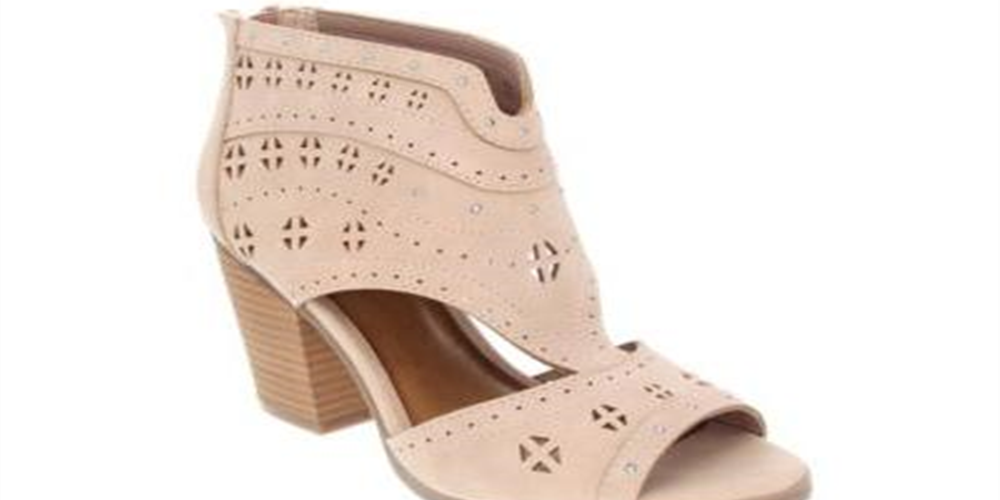 Sugar Women's Viveca Peep Toe Ankle Bootie with Side Cut Out Boot, ब्लश साइज़ 6M