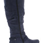 Cliffs by White Mountain Women's Fairfield Buckle Riding Boots Blue Size 8.5 M