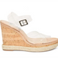 Steve Madden Women's Maven Clear Sandel Beige Size 9.5