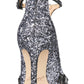 Badgley Mischka Women's Conroy Embellished T-Strap Pump Gray Size 6 M