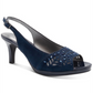 Karen Scott Women's Brooke Faux Suede Slingback Pumps Blue Size 6 M