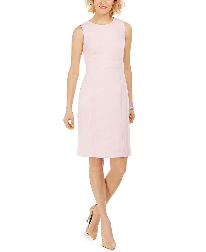 Kasper Women's Stretch Crepe Sheath Dress Green Size 10