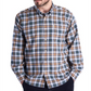 Barbour Men's Windowpane Plaid Long Sleeve Classic Fit Button Down Casual Shirt Blue Multi Size XL
