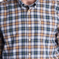 Barbour Men's Windowpane Plaid Long Sleeve Classic Fit Button Down Casual Shirt Blue Multi Size XL