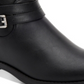 Style & Co Women's Buckle Accent Padded State Round Toe Block Heel Zip up Booties Black Size 7 M