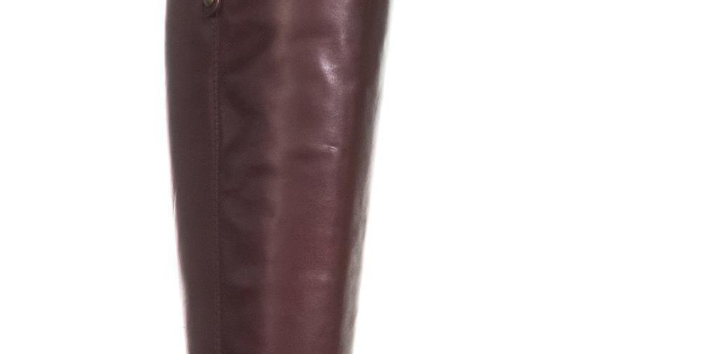 INC International Concepts Women's Fawne Riding Leather Boots Red Size 6 M