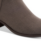 Style & Coy Women's Perforated Stretch Gore Myrrah Almond Toe Block Heel Booties Gray Size 9.5 M