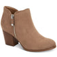 Style & Co Women's Masrinaa Faux Leather Double Zip Booties Brown Size 5 M