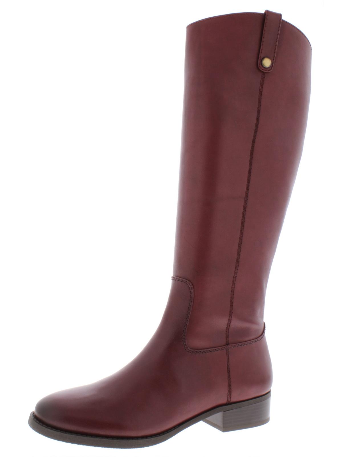 INC International Concepts Women's Fawne Riding Leather Boots Red Size 5 M