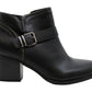 Material Girl Women's Melany Suede Closed Toe Ankle Fashion Boots Black Size 6 M