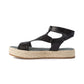 Bare Traps Women's Bernedette Open Toe Casual Platform Sandals Black Size 8.5 M