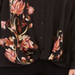 INC International Concepts Women's Plus Floral Print Twist Hem Blouse Black Size 0X