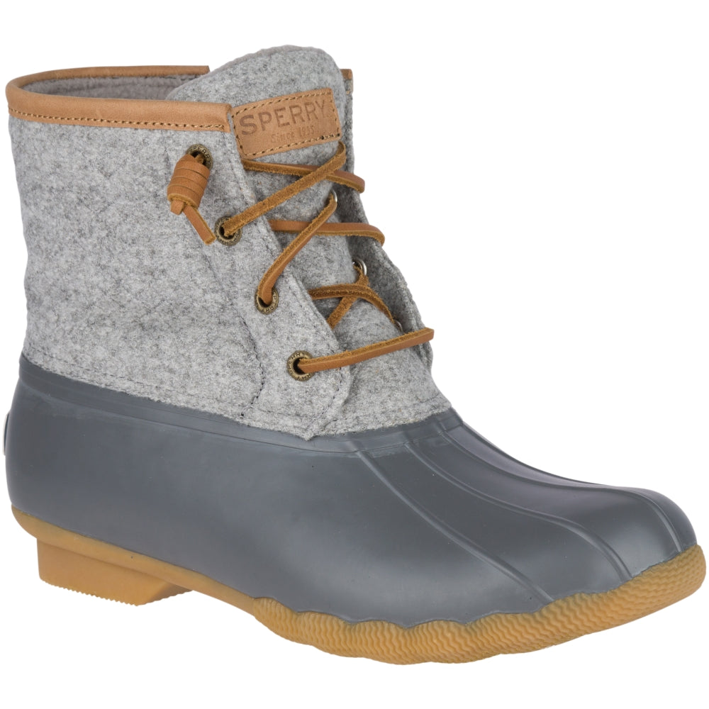 Style & Co Women's Sperry Saltwater Emboss Wool Gray Size 8.5 M