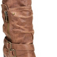 Carlos By Carlos Santana Women's Layered Crisscross Strap Cushioned Buckle Accent Paisley Pointed Toe Block Heel Zip up Heeled Boots Brown Size 10 M