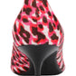 Kenneth Cole New York Women's Leopard Print Cushioned Morgan Pointy Toe Kitten Heel Slip on Dress Pumps Pink Size 6.5M