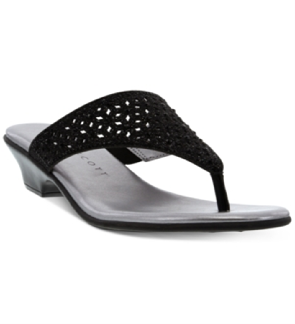Karen Scott Women's Elda Sandals  Black Size 8.5 M