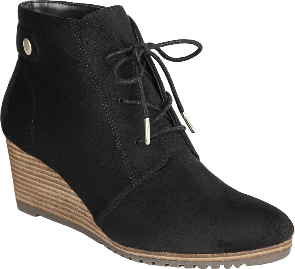 Dr. Scholls Women's Conquer Wedge Bootie Black Size 6 M