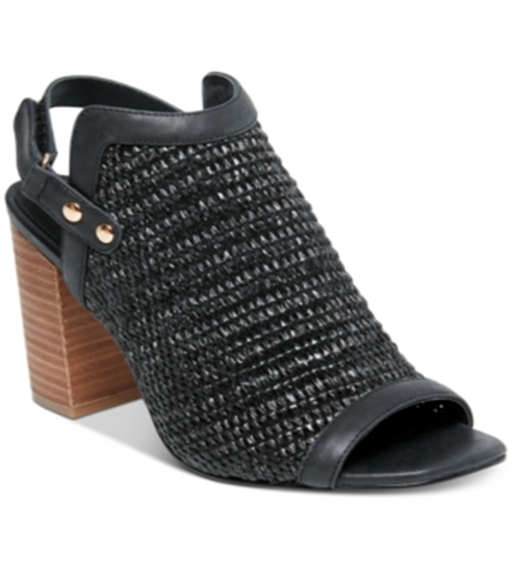 STEVEN by Steve Madden Women's Sweep Heeled Sandal Black Size 7.5 M