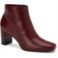 Alfani Women's Walliss Leather Closed Toe Ankle Fashion Boots Red Size 7.5 M