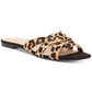 INC International Concepts Women's GARGI Leather Open Toe Brown Size 6.5 M