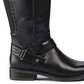 Baretraps Women's Abram Laser Cut Mixed Media Riding Boots Black Size 9.5M
