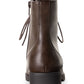 American Rag Women's Zipper Accent Franie Round Toe Block Heel Lace up Booties Brown Size 7.5 M
