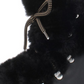 INC Women's Platform Fur Trim Comfort Pravale Round Toe Block Heel Lace-up Snow Boots Black Size 7 M