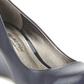 Kenneth Cole Reaction Women's Did U Tell Leather Wedge Heels Navy Size 10 M