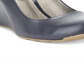 Kenneth Cole Reaction Women's Did U Tell Leather Wedge Heels Navy Size 10 M
