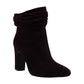 DKNY Women's Sabel Leather Almond Toe Ankle Fashion Boots Black Size 6