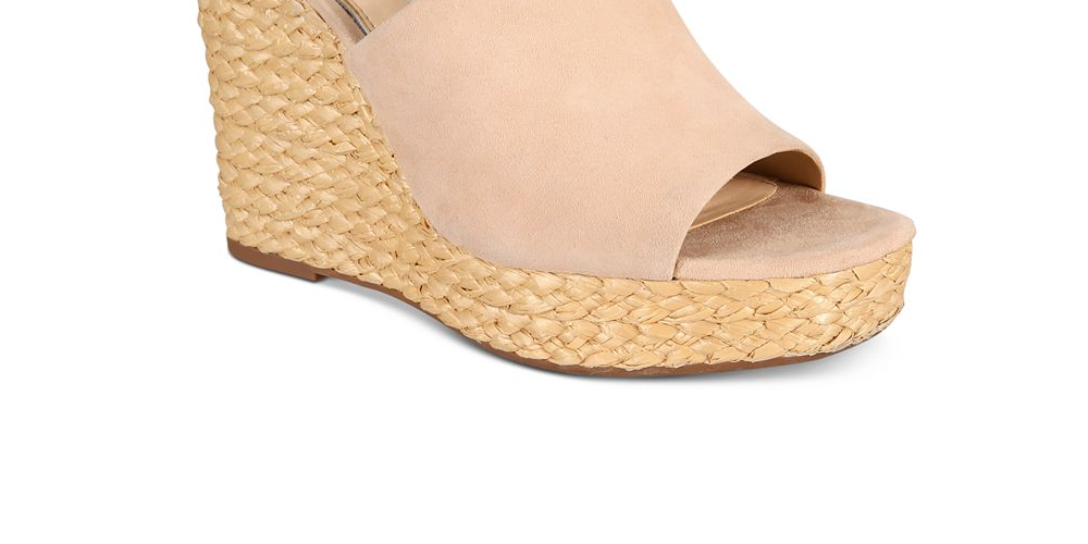 Jessica Simpson Women's Suella Fabric Peep Toe Casual Ankle Brown Size -6.5M