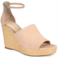 Jessica Simpson Women's Suella Fabric Peep Toe Casual Ankle Brown Size -6.5M
