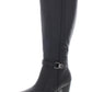 Giani Bernini Women's Rozario Leather Almond Toe Knee High Fashion Boots Black Size  6.5