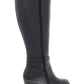 Giani Bernini Women's Rozario Leather Almond Toe Knee High Fashion Boots Black Size  6.5