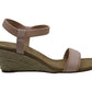 Alfani Women's Gillee Fabric Open Toe Casual Ankle Strap Sandals Pink Size 6.5 M